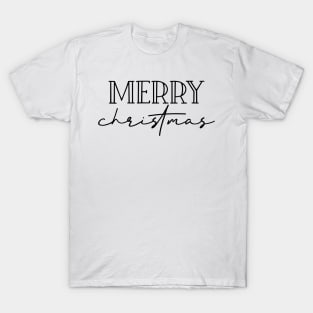 Merry christmas simple letter design T-Shirt